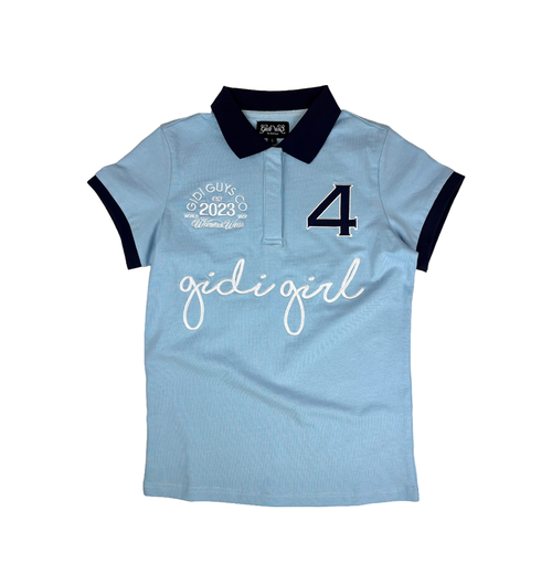 GIDI GIRL POLO - POWDER BLUE