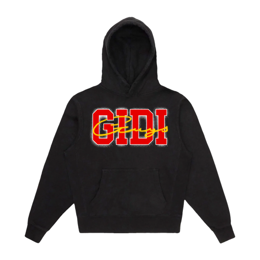 SCRIPT HOODIE - BLACK