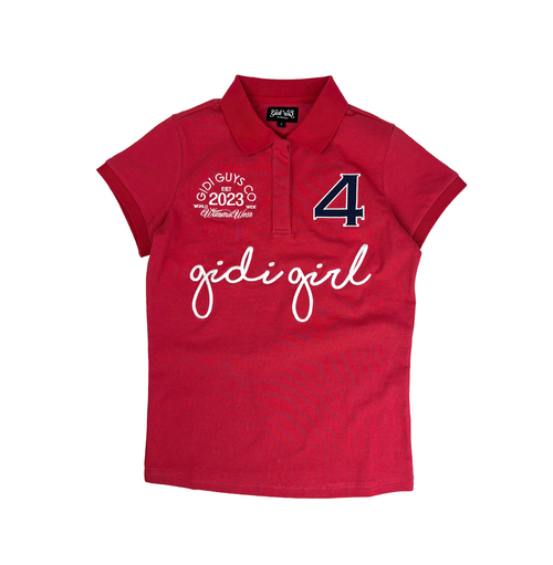 GIDI GIRL POLO - CHERRY RED